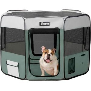 JESPET 36" Pet Playpens, Portable Soft Exercise Pen Kennel with Carry Bag